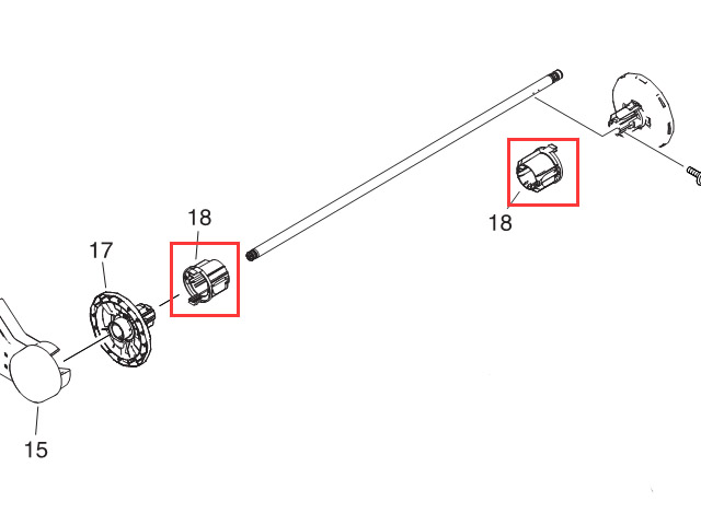 Canon iPF8000_8000S_8100_8300_8300S 9000_9100_9400 3INCH ADAPTER UNIT (QM3-1095-000)